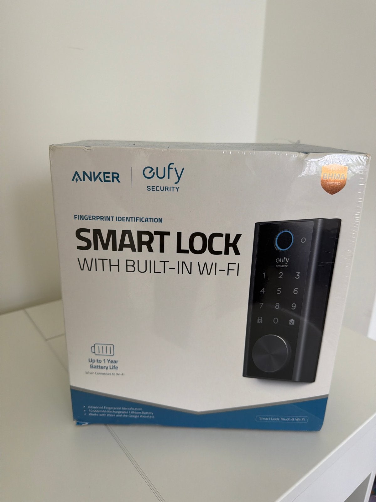 Eufy Smart Lock met Wi-Fi en Vingerafdrukherkenning, Nieuw, Ophalen of Verzenden, Compleet systeem, Overige soorten