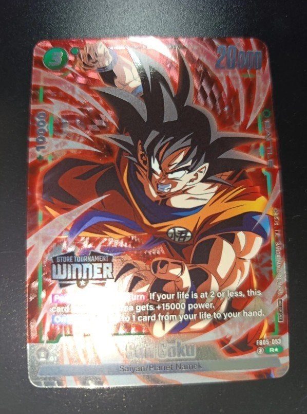Dragon Ball Fusion World Son Goku FB05-053 Promo, Ophalen of Verzenden, Nieuw, Losse kaart, Foil