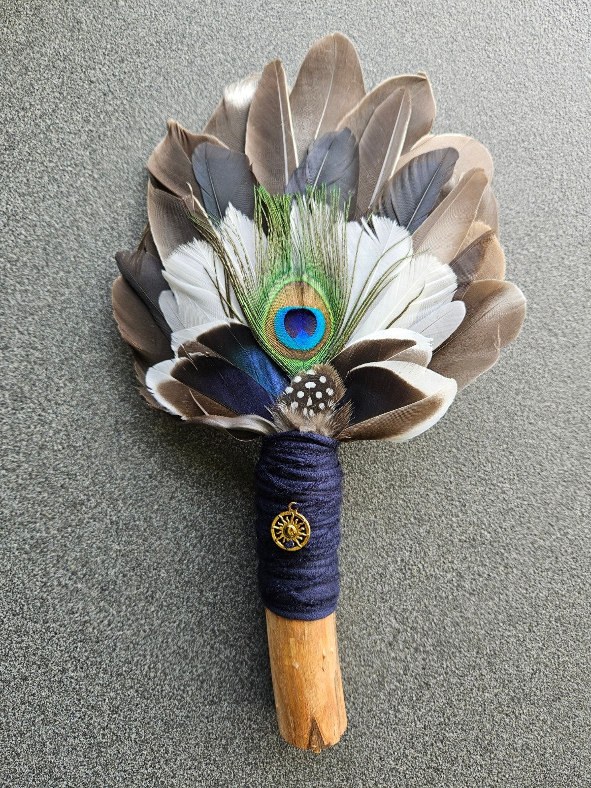 smudge feathers veren waaier reiki stick sjamanisme, Ophalen of Verzenden
