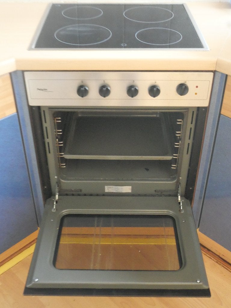 Keramische kookplaat + electrisch fornuis, Witgoed en Apparatuur, Ophalen, Gebruikt, 60 cm of meer, 4 kookzones