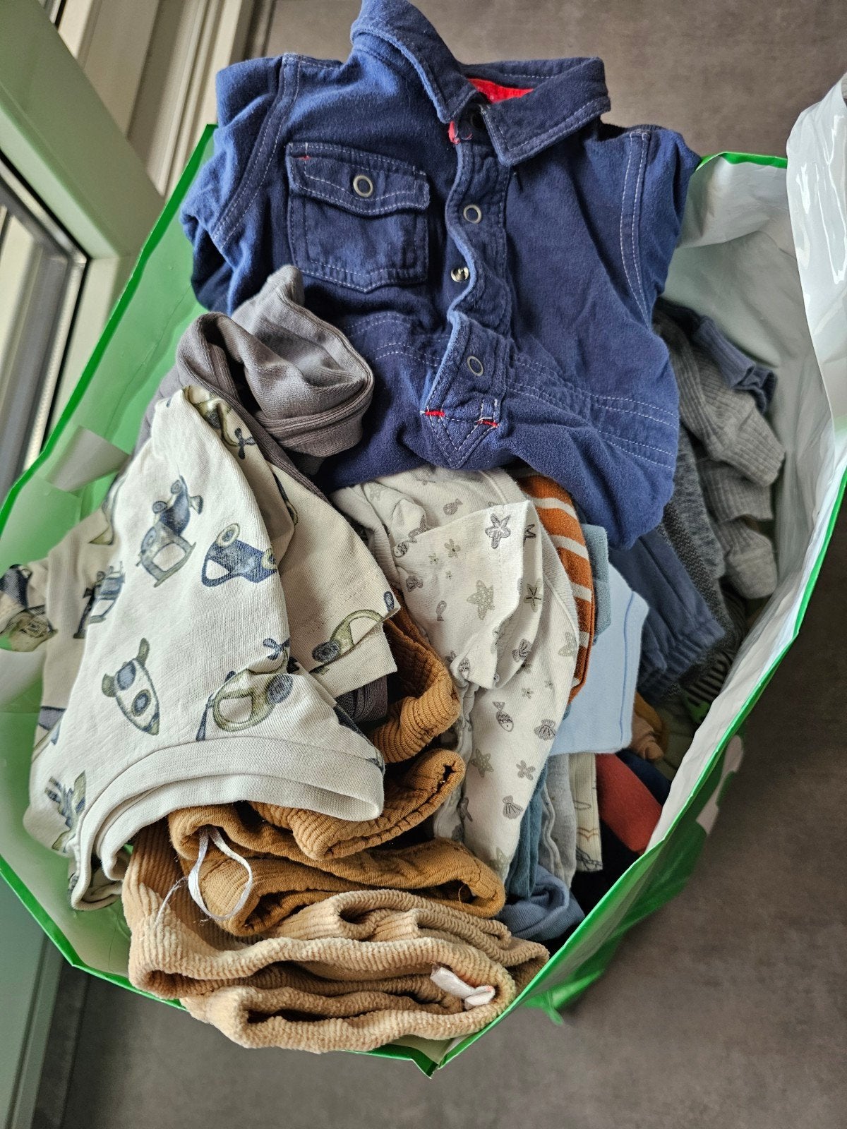 Grote zak jongens kleding maten 56tm80, Kinderen en Baby's, Ophalen of Verzenden