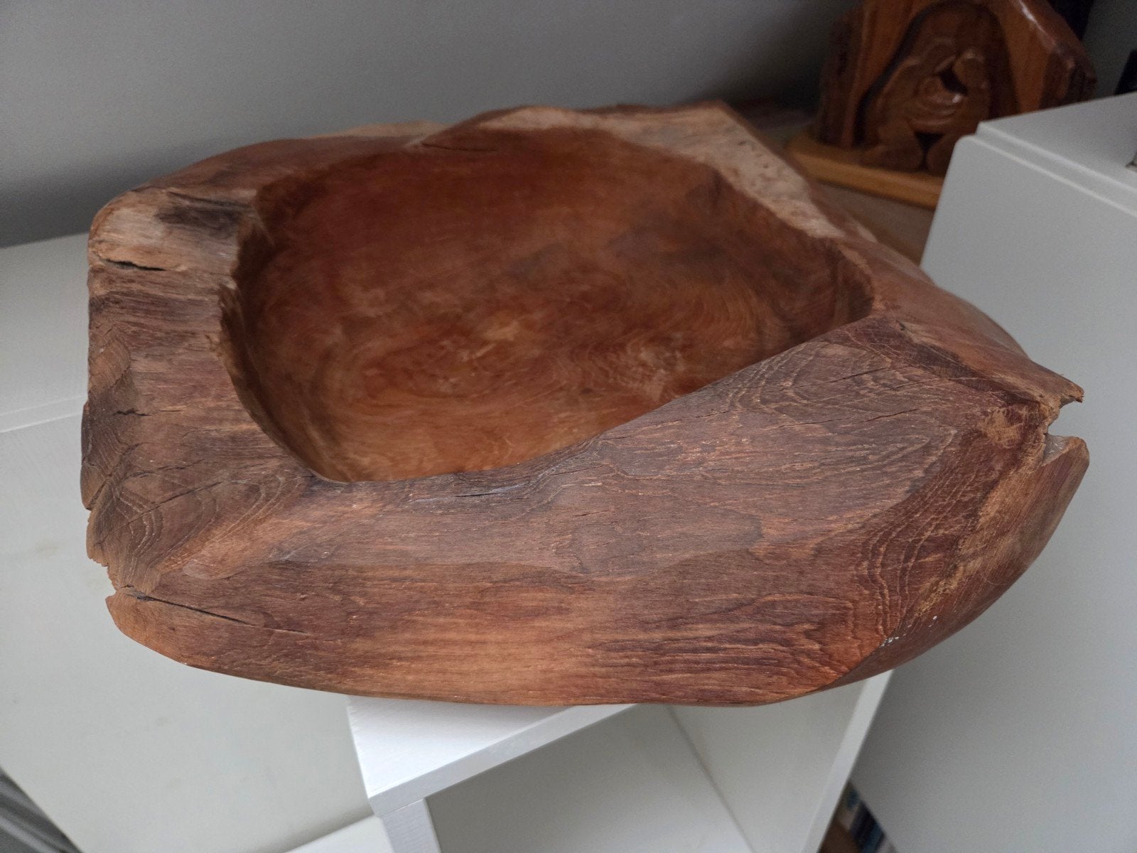 Unieke handgemaakte houten schaal van wortelhout, Ophalen