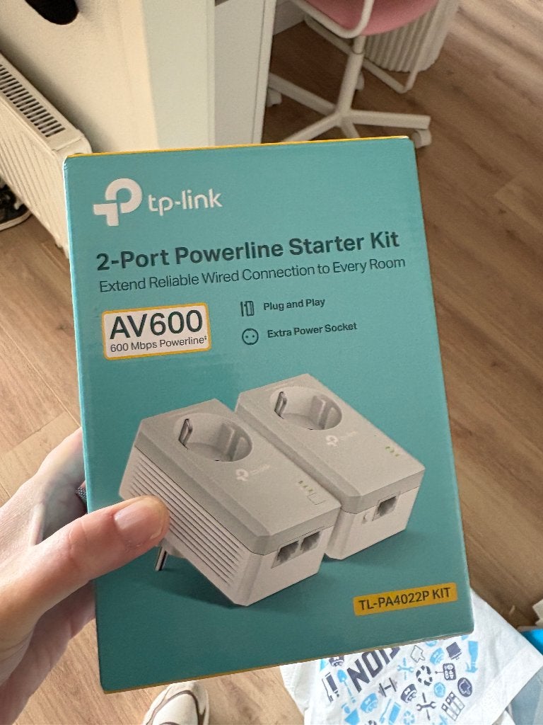 Tp link 2 port powerline starterkit, Ophalen, Zo goed als nieuw, TP Link