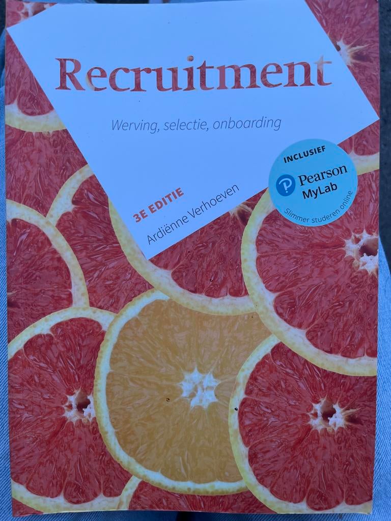 Recruitment: Werving, selectie, onboarding (3e editie), Ophalen of Verzenden, Gamma, Zo goed als nieuw, HBO