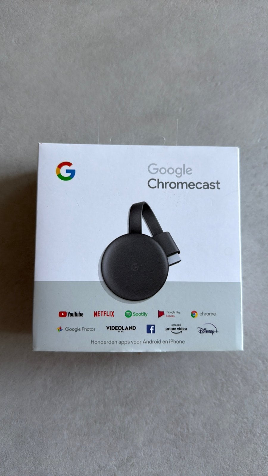 Google Chromecast 3e generatie V3  zo goed als nieuw, Audio, Tv en Foto, Mediaspelers, Ophalen of Verzenden, Zo goed als nieuw