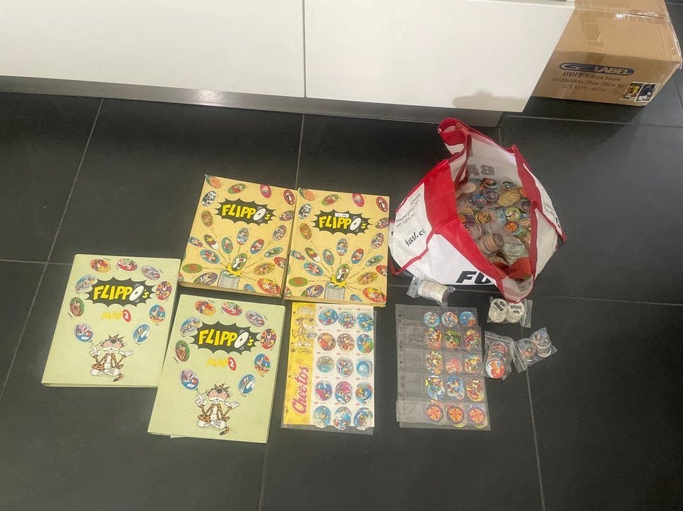Grote Flippo verzameling met mappen en losse flippo's, Ophalen of Verzenden, Looney Tunes, Verzameling, Met verzamelmap(pen)