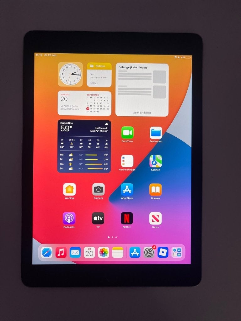 75 Euro Prachtige Apple iPad Air 2  – Krasvrij & Topstaat!