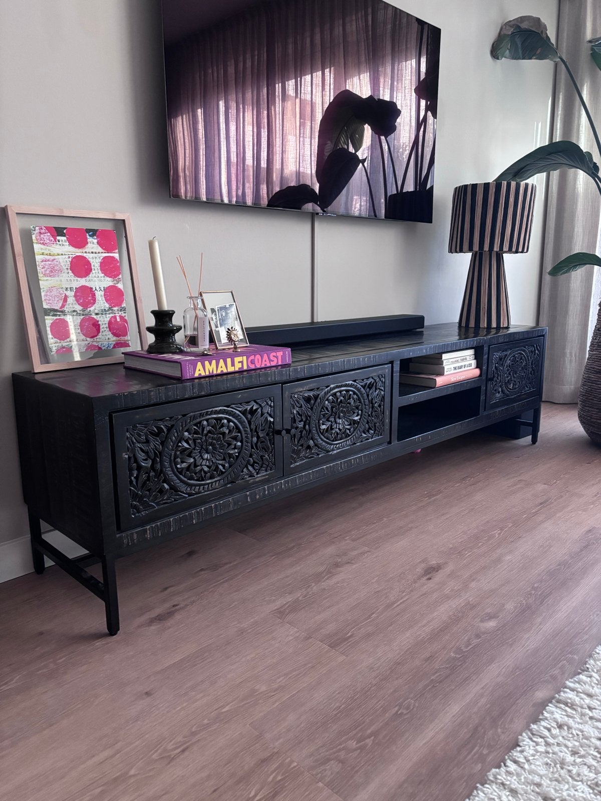 Casina TV-meubel, Ophalen, 150 tot 200 cm, Zo goed als nieuw, Minder dan 100 cm