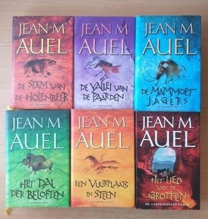 Jean M. Auel - De Aardkinderen 1 t/m 6 (HC + omslag), Boeken, Fantasy, Gelezen, Ophalen of Verzenden