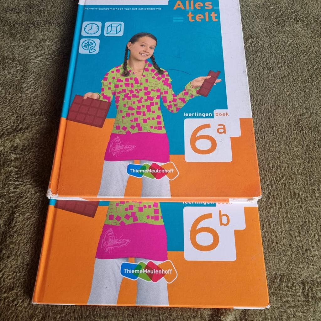 Groep 6 rekenen Alles Telt 6a en 6b leerlingenboek, Boeken, Ophalen of Verzenden, Gelezen, Overige niveaus, Wiskunde A