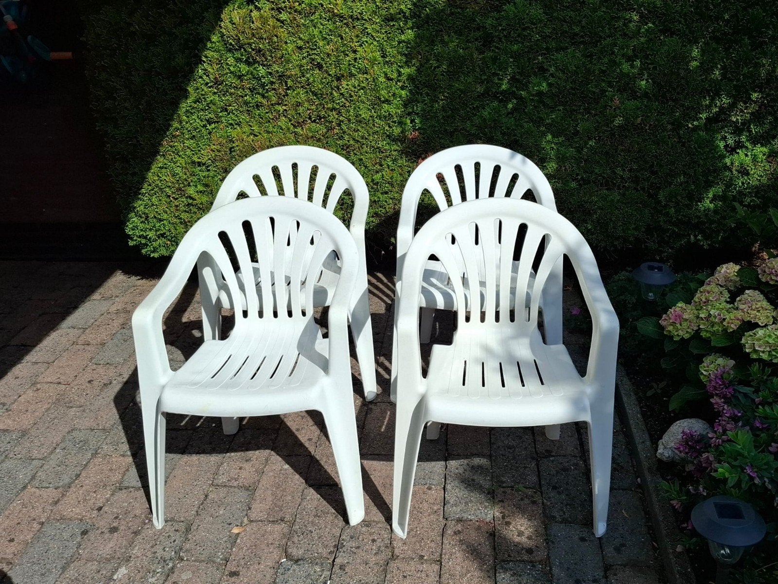 plastic kuipstoelen tuin, Tuin en Terras, Tuinstoelen, Ophalen, Plastic