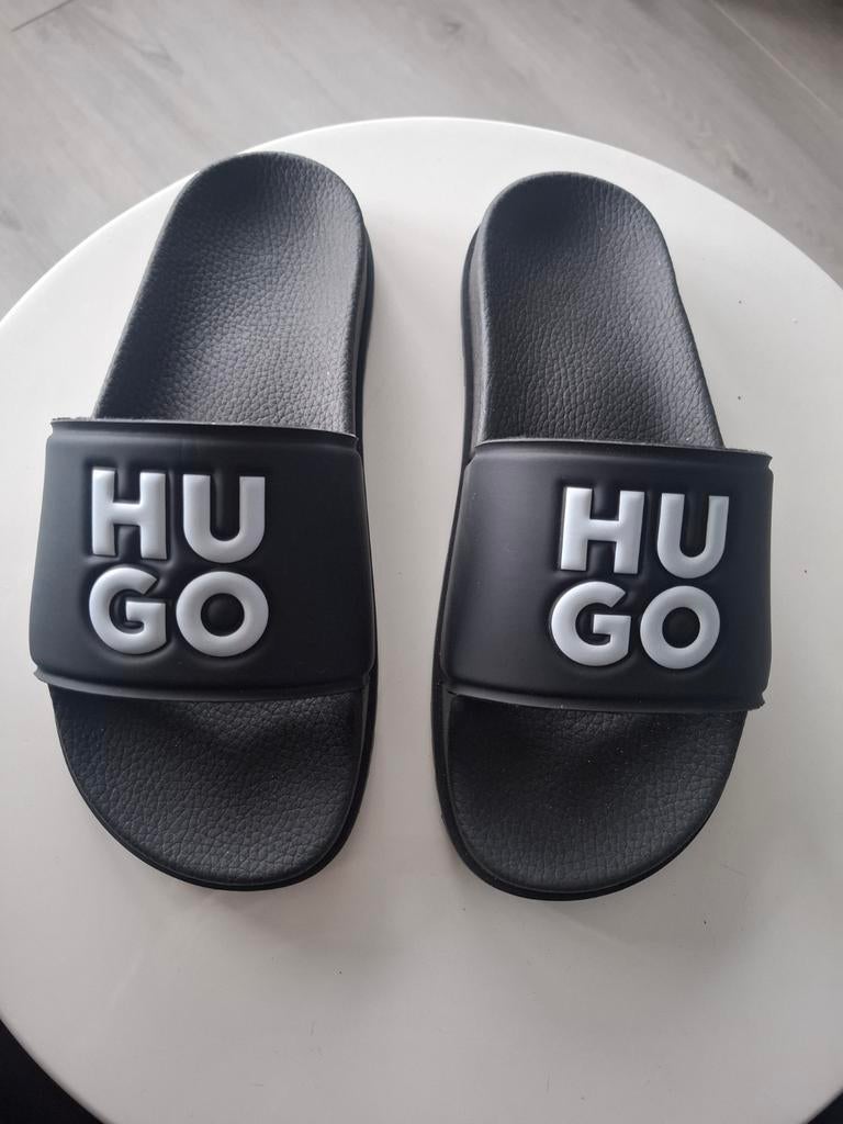 Nieuwe, zwarte Hugo slippers, maat 38, Kleding | Heren, Schoenen, Slippers, Zwart, Nieuw, Ophalen of Verzenden