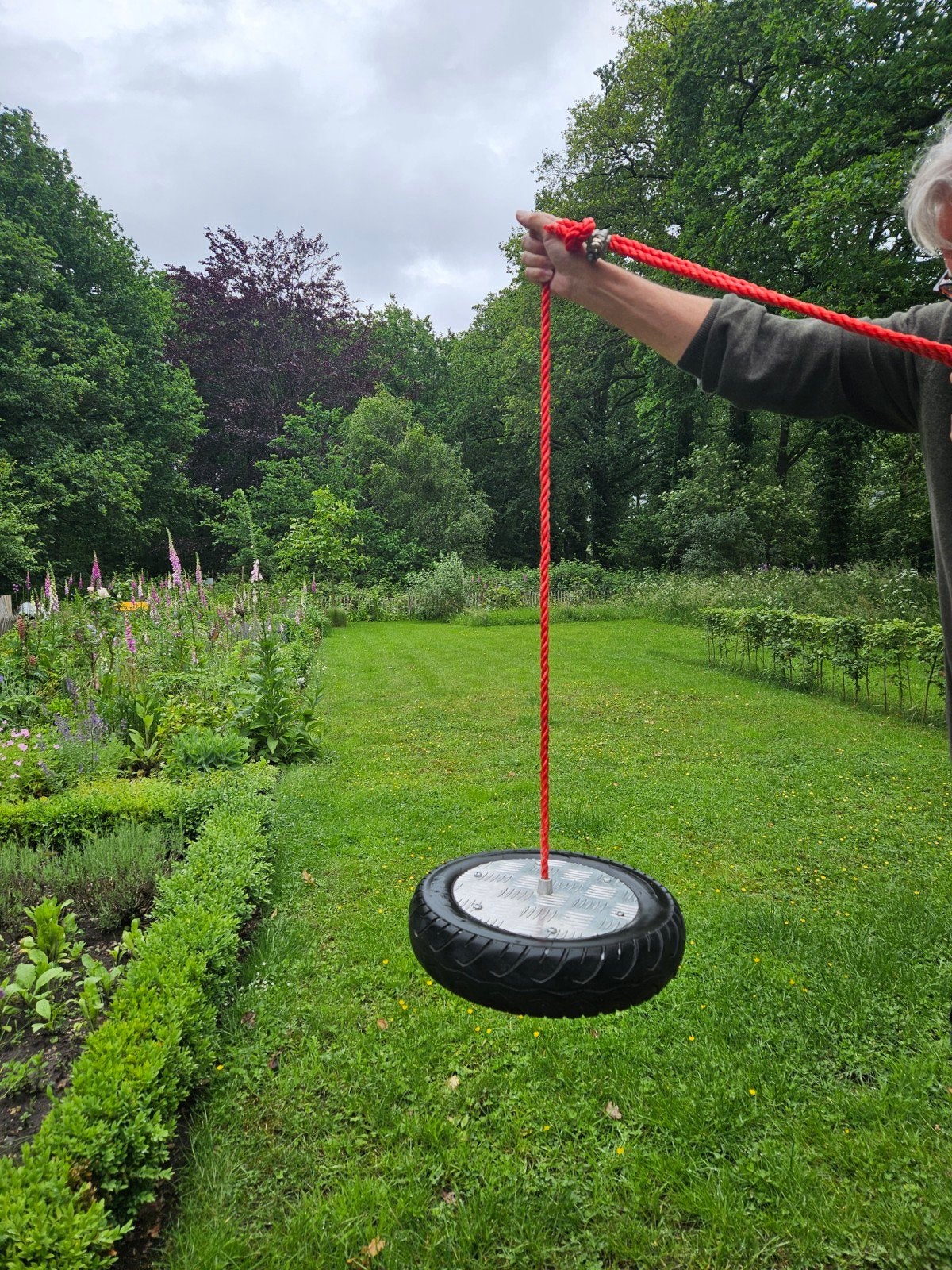 Stevige bandschommel, Kinderen en Baby's, Speelgoed | Buiten | Speeltoestellen, Ophalen of Verzenden, Zo goed als nieuw, Schommel