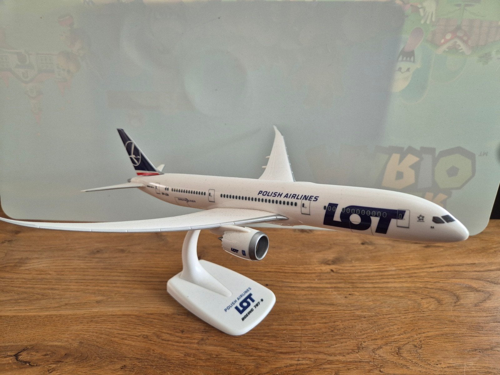 LOT Polish Airlines Boeing 787-9 Dreamliner schaalmodel, Overige merken, 1:72 tot 1:144, Ophalen of Verzenden, Zo goed als nieuw
