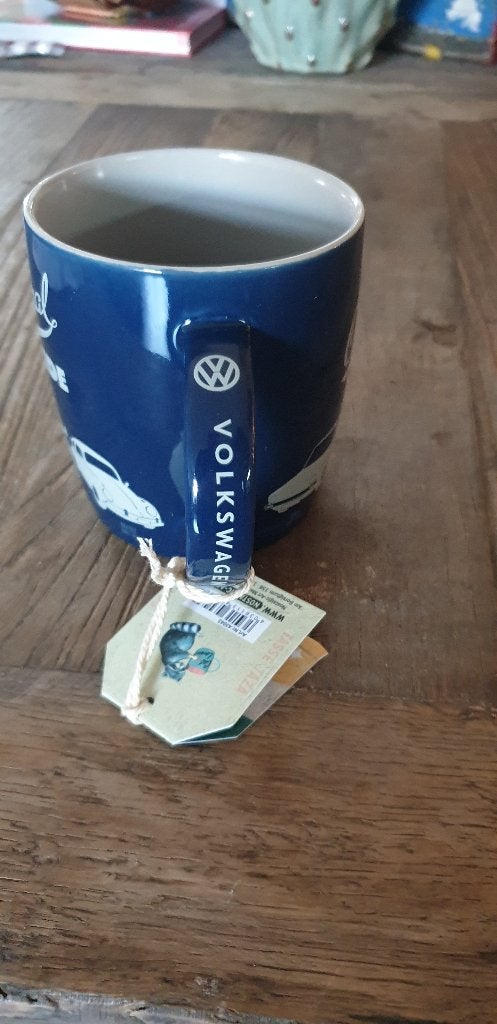 blauwe mok beker vw volkswagen kever beetle bus t1 nieuw, Ophalen, Nieuw, Overige stijlen, Kop(pen) en/of Schotel(s)