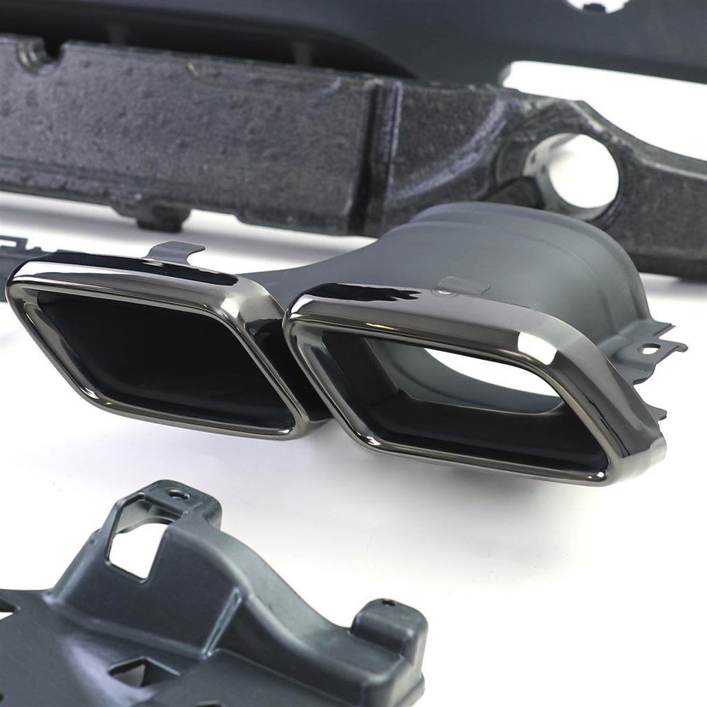 GLC63 AMG Look Black Uitlaat Diffuser Mercedes GLC C253 Coup, Auto diversen, Tuning en Styling, Verzenden, Automotive Parts, A.parts@hotmail.nl