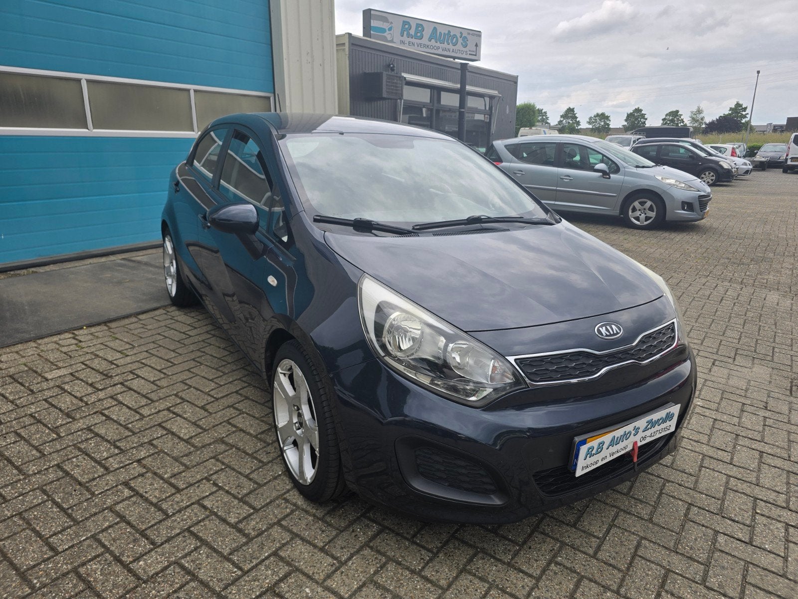 Kia Rio 1.2 I 5DRS 2012 Blauw Leuke Auto Clima, Auto's, Kia, Euro 5, 40 €/maand, 4 cilinders, Blauw