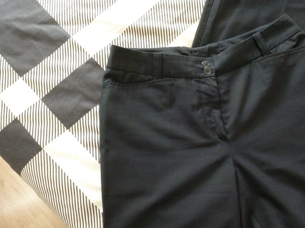 broek ROSNER zwart wijde pijpen 40 -GRATIS zend, Kleding | Dames, Maat 38/40 (M), Verzenden, Zwart, Zo goed als nieuw