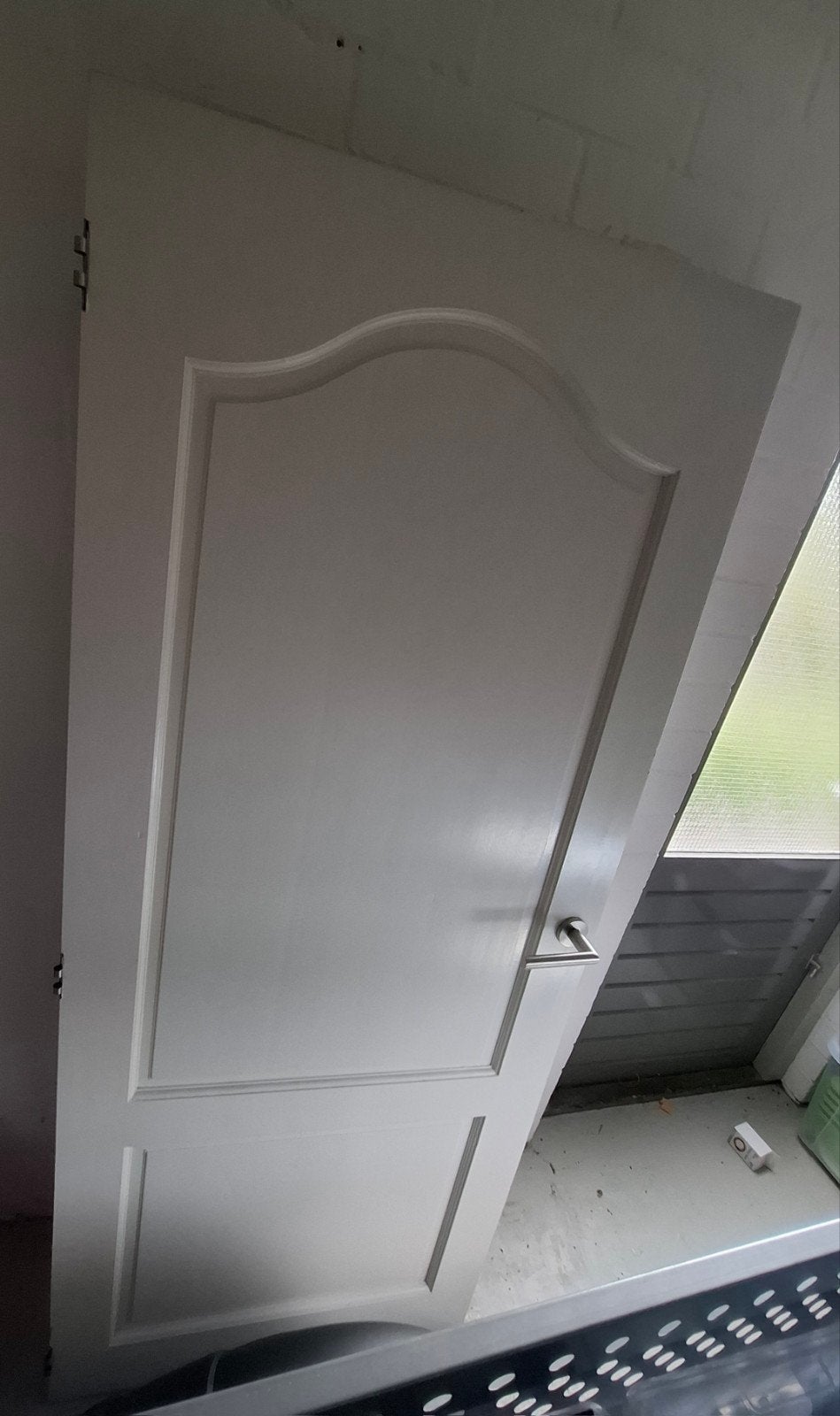 Binnendeur wit met klink - 198x82.3 cm, Ophalen