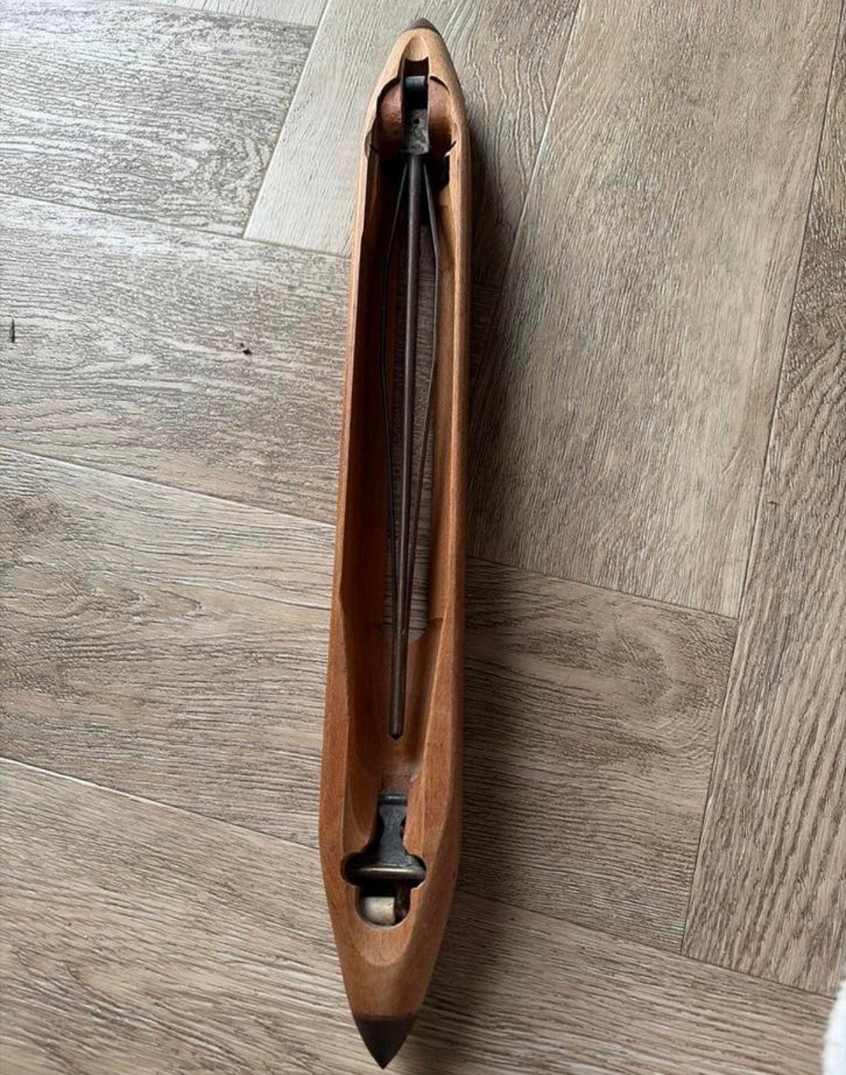 Antieke Weefspoel - Houten Schietspoel voor Weefgetouw, Ophalen of Verzenden, Gebruikt, Overige typen