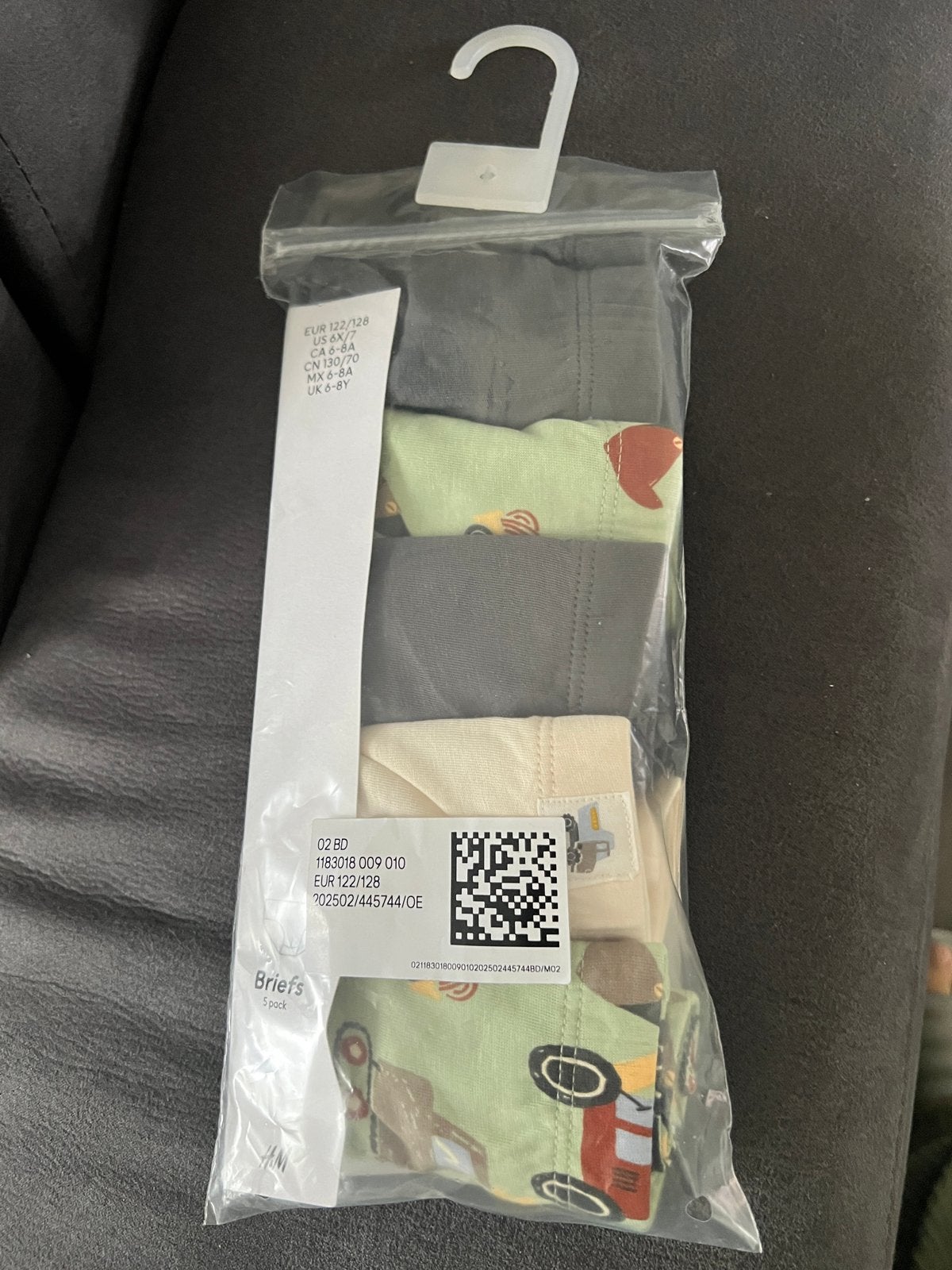 H&M Set van 5 Katoenen Onderbroeken Maat 122/128, Ophalen, Nieuw, Jongen