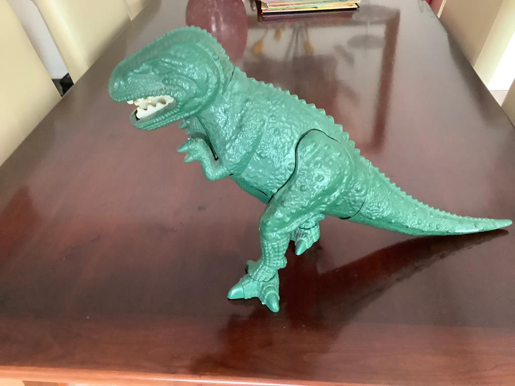 Dinosaurus met dino boeken, Ophalen, Zo goed als nieuw