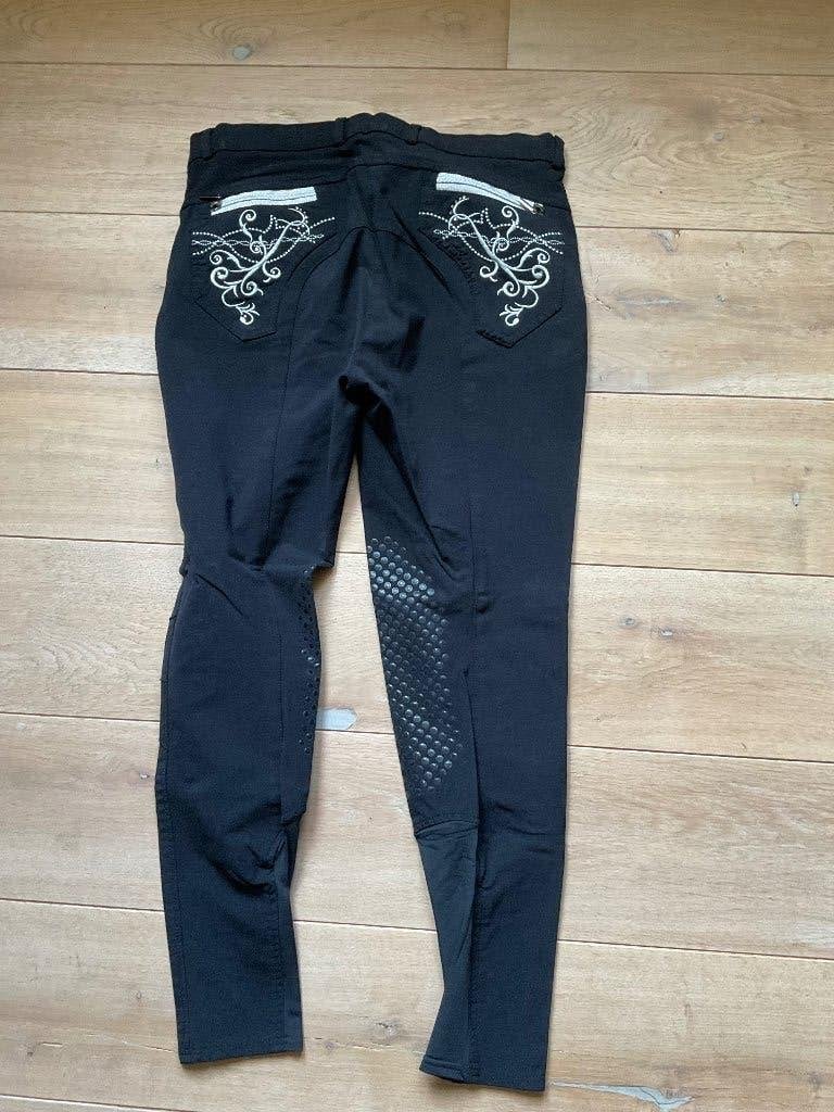 Dames paardrijbroek 42 Montar, Montar, Zwart, Ophalen of Verzenden, Gedragen