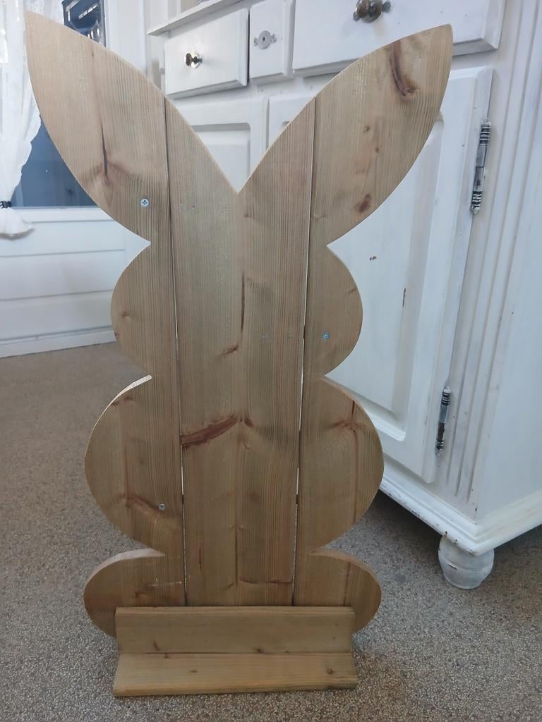 Houten decoratie paashaas, Huis en Inrichting, Ophalen