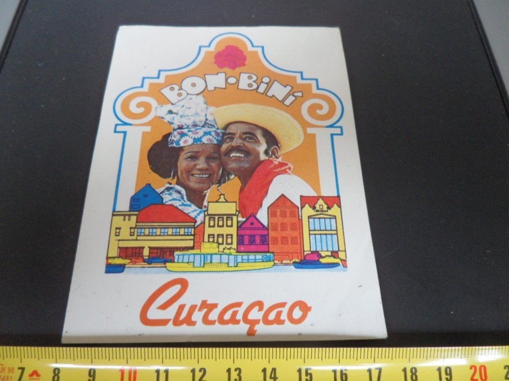 sticker BON - BiNi   CURACAO, Verzamelen, Ophalen of Verzenden, Zo goed als nieuw