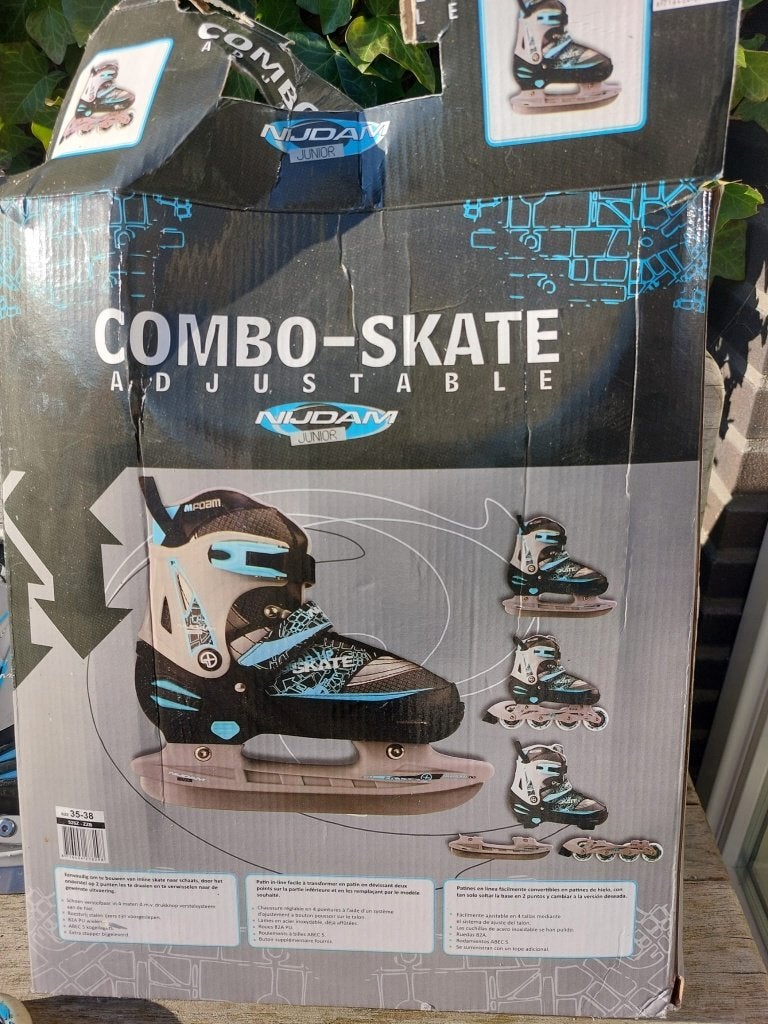 Nijdam Combo-Skate maat 35-38 (inline skate/ schaats), Ophalen of Verzenden, Zo goed als nieuw, Kinderen
