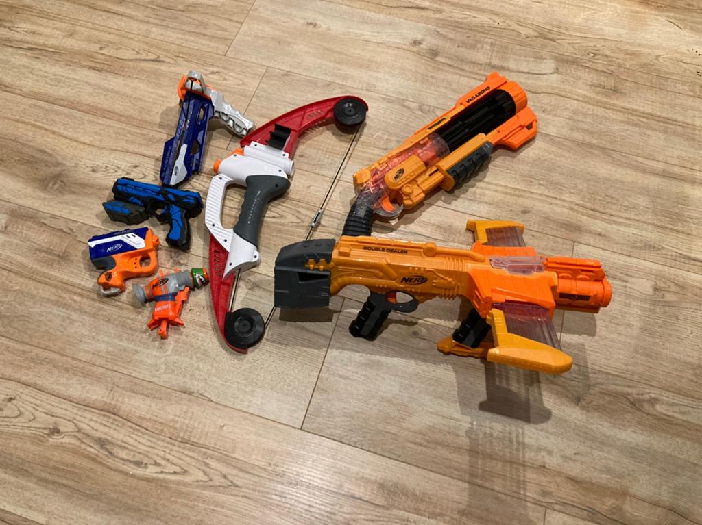 Set met Nerf pistolen, Ophalen of Verzenden, Jongen of Meisje