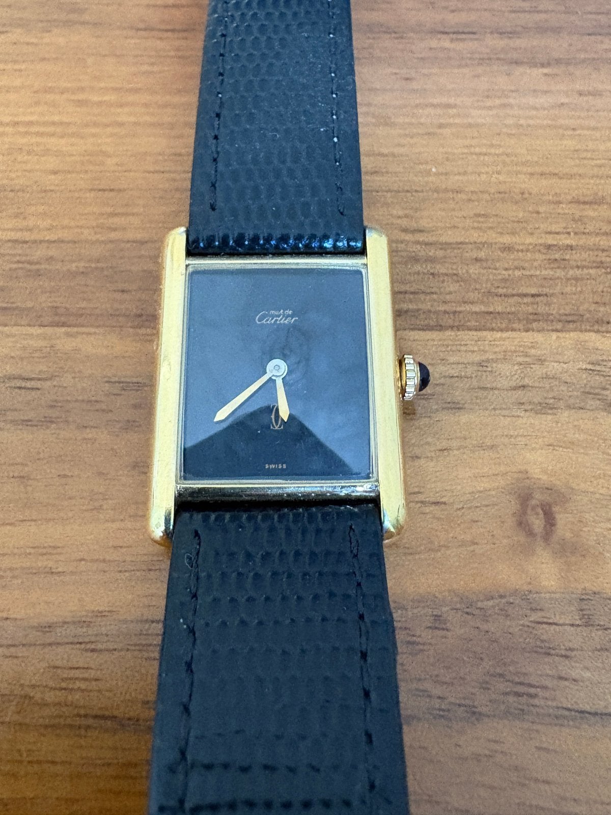 Cartier Tank Must de Cartier Vermeil horloge, Overige merken, Polshorloge, Ophalen of Verzenden, Zilver
