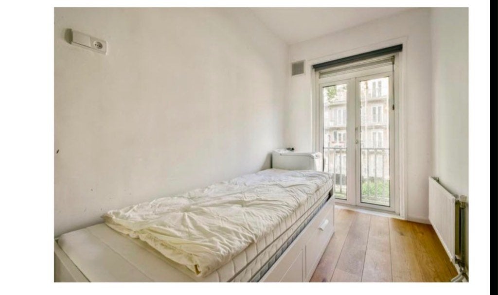 IKEA uitschuifbed (90x200) met 2 laden / IKEA Bed, Ophalen, 90 cm, Eenpersoons, Wit
