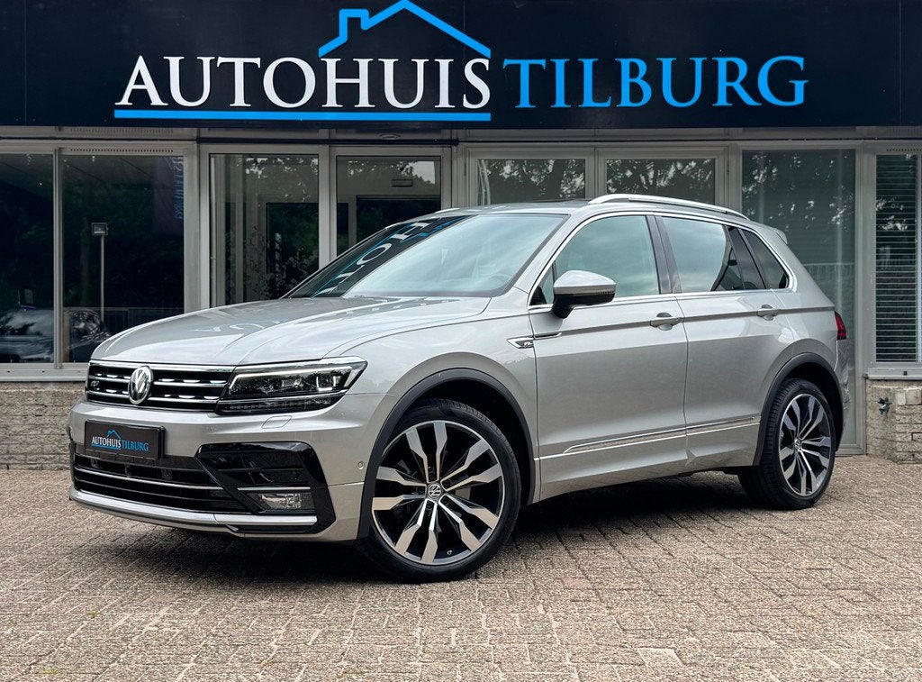 Volkswagen Tiguan 2.0 TSI 4Motion 3x R-Line Pano Navi Trekha, Auto's, Volkswagen, Bedrijf, Te koop, Tiguan, 360° camera, 4x4, ABS