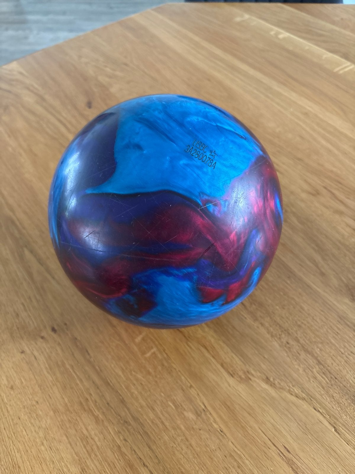 Ebonite Maxim Bowlingbal - Blauw/Rood/Paars, Sport en Fitness, Bowlen, Ophalen of Verzenden, Gebruikt, Overige typen