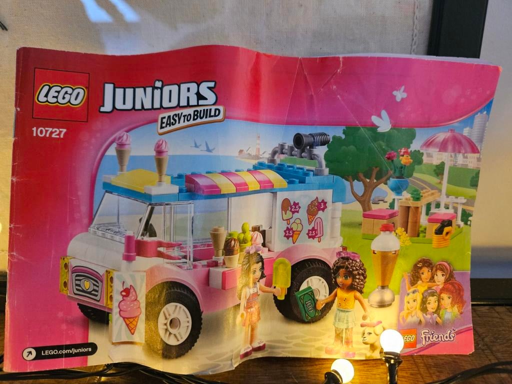 Lego Juniors 10727 Emma's IJscowagen, Compleet, Lego, Friends, Ophalen of Verzenden