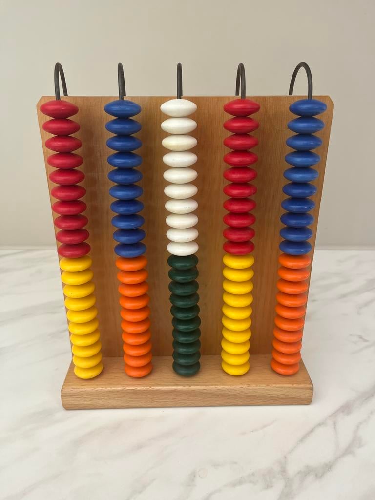 Vintage Brocant telraam / abacus - Educatief Speelgoed, Ophalen of Verzenden