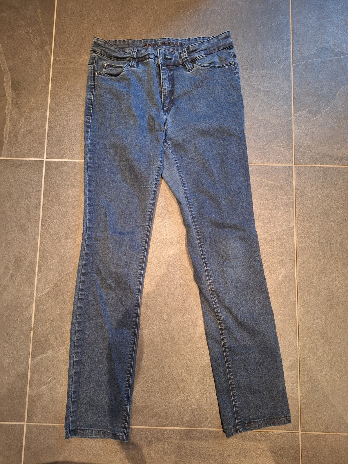 Wonderjeans spijkerbroek blauw, maat 40, Blauw, Wonderjeans, Ophalen of Verzenden, Zo goed als nieuw