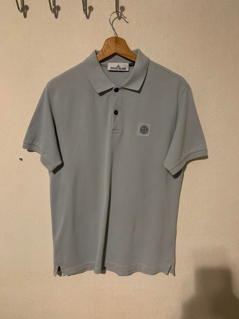 STONE ISLAND - POLO REGULAR FIT MAAT M - €100,00, Ophalen of Verzenden, Zo goed als nieuw, Maat 48/50 (M), Blauw