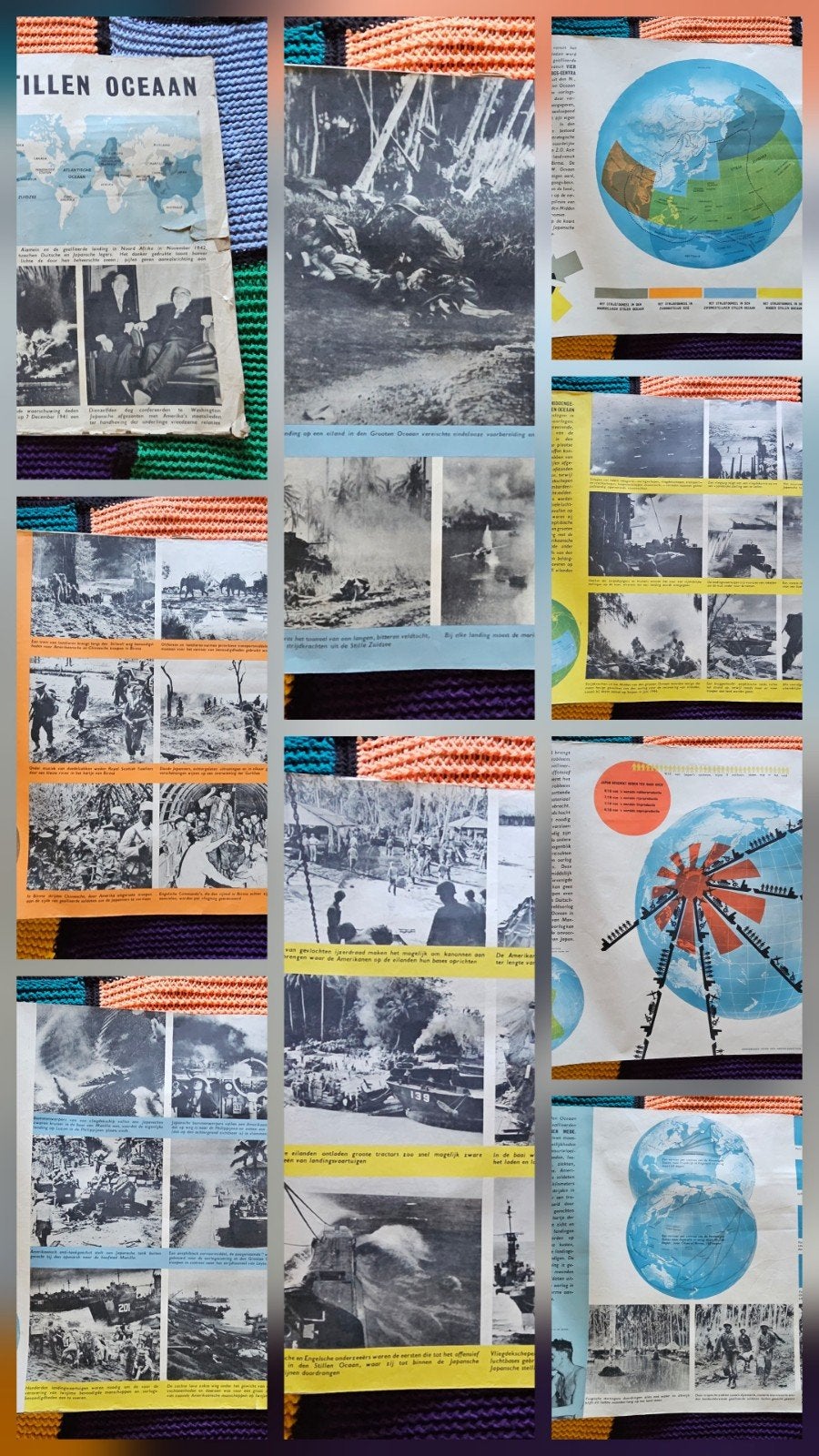 Originele XL-Informatieposters WOII & Wederopbouw, 17 stuks, Ophalen, Overige soorten, Nederland, Foto of Poster