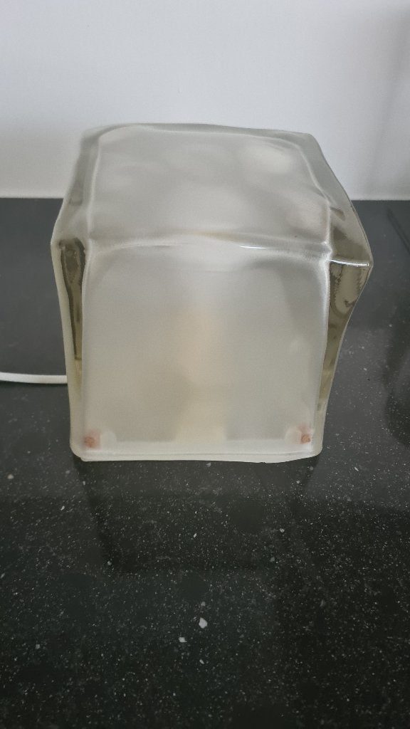 Ikea ice cube lamp vintage, Huis en Inrichting, Ophalen, Vintage, E14 (klein), Glas