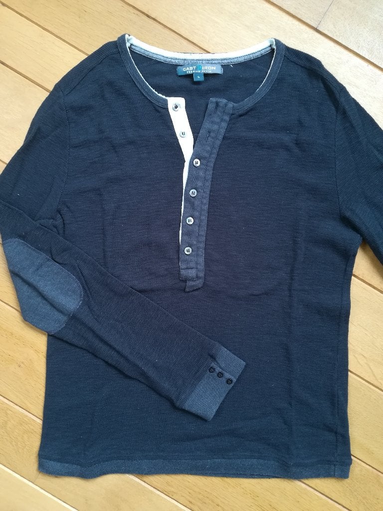 CAST IRON trui blauw maat L, Maat 52/54 (L), Blauw, Ophalen of Verzenden, Zo goed als nieuw