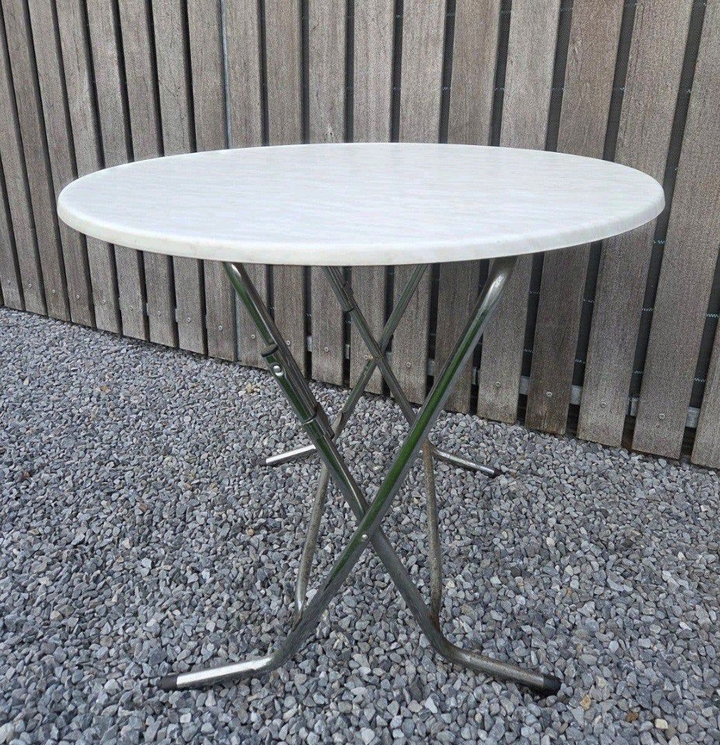 Tafel inklapbaar  bijzet tafeltje. feestje, Tuin en Terras, Ophalen, Gebruikt, Rond