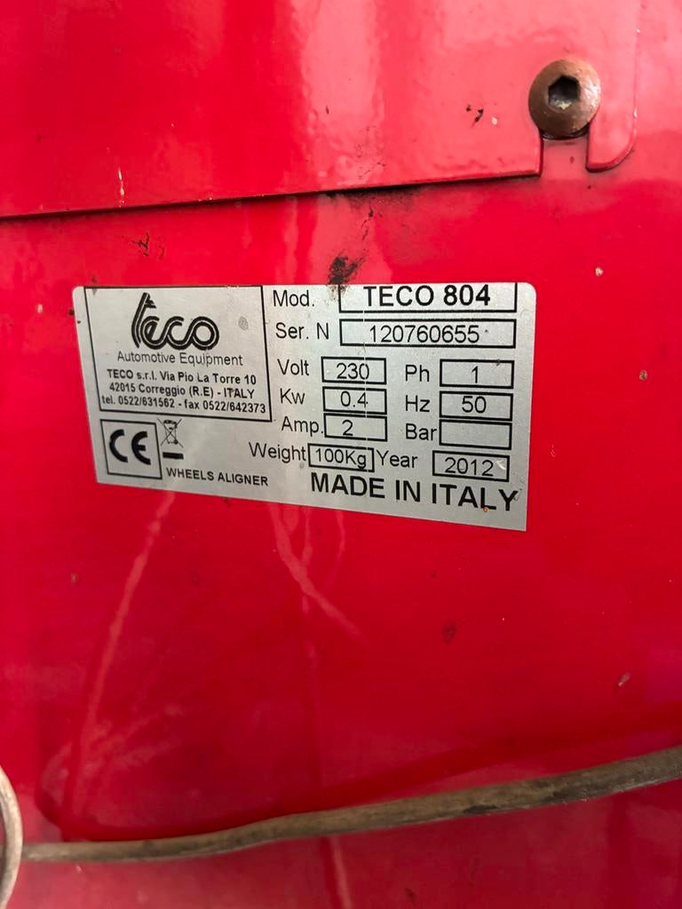 Uitlijnapparaat TECO 804, Ophalen, Gebruikt