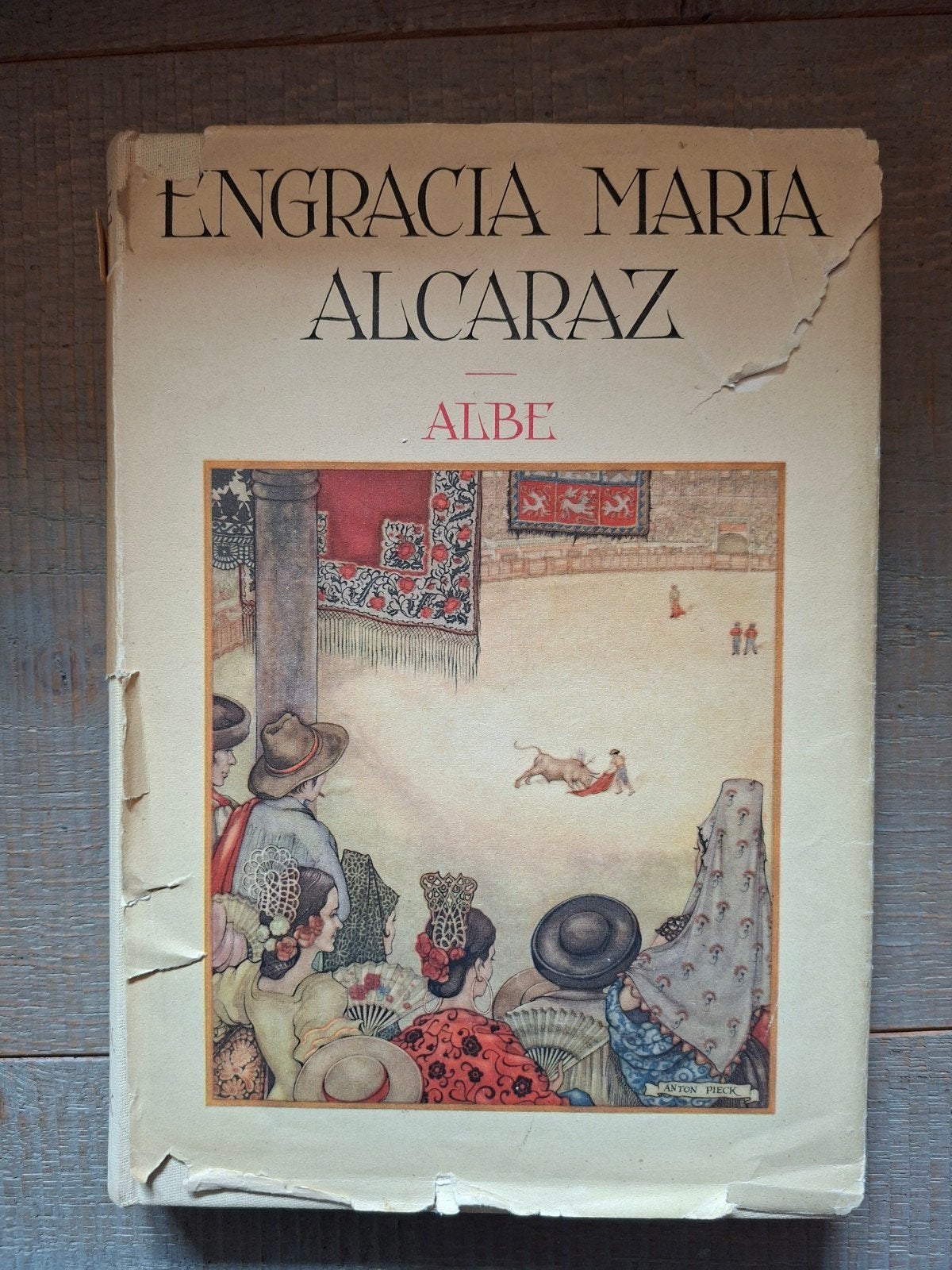 Vintage oud  boek  Engracia Maria Alcaraz, Antiek en Kunst, Ophalen of Verzenden