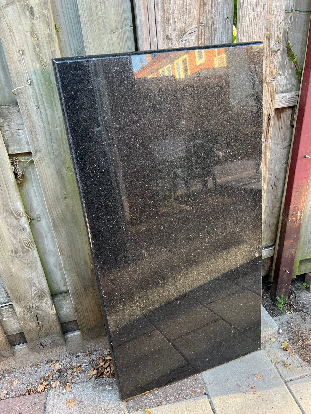 Hardstenen tafelblad 61 x 118 cm, Ophalen, Zo goed als nieuw, Rechthoekig, Overige materialen