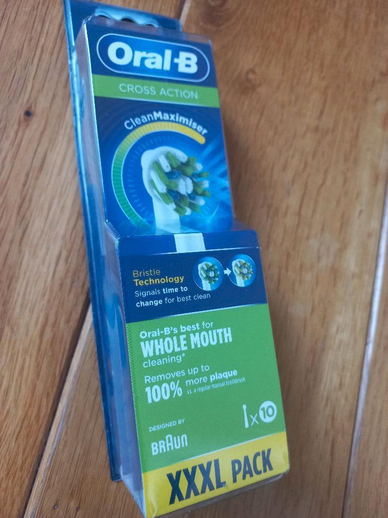 Oral-B CrossAction Opzetborstels Wit, 6 Stuks - nieuw, Ophalen of Verzenden, Nieuw, Opzetborstel