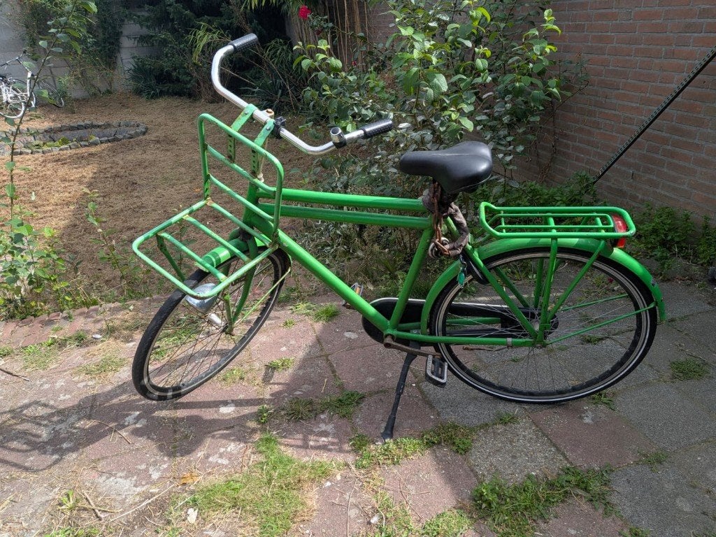Robuuste heren/stads fiets (niet kapot te krijgen!), Ophalen, Gebruikt, Terugtraprem, Overige merken