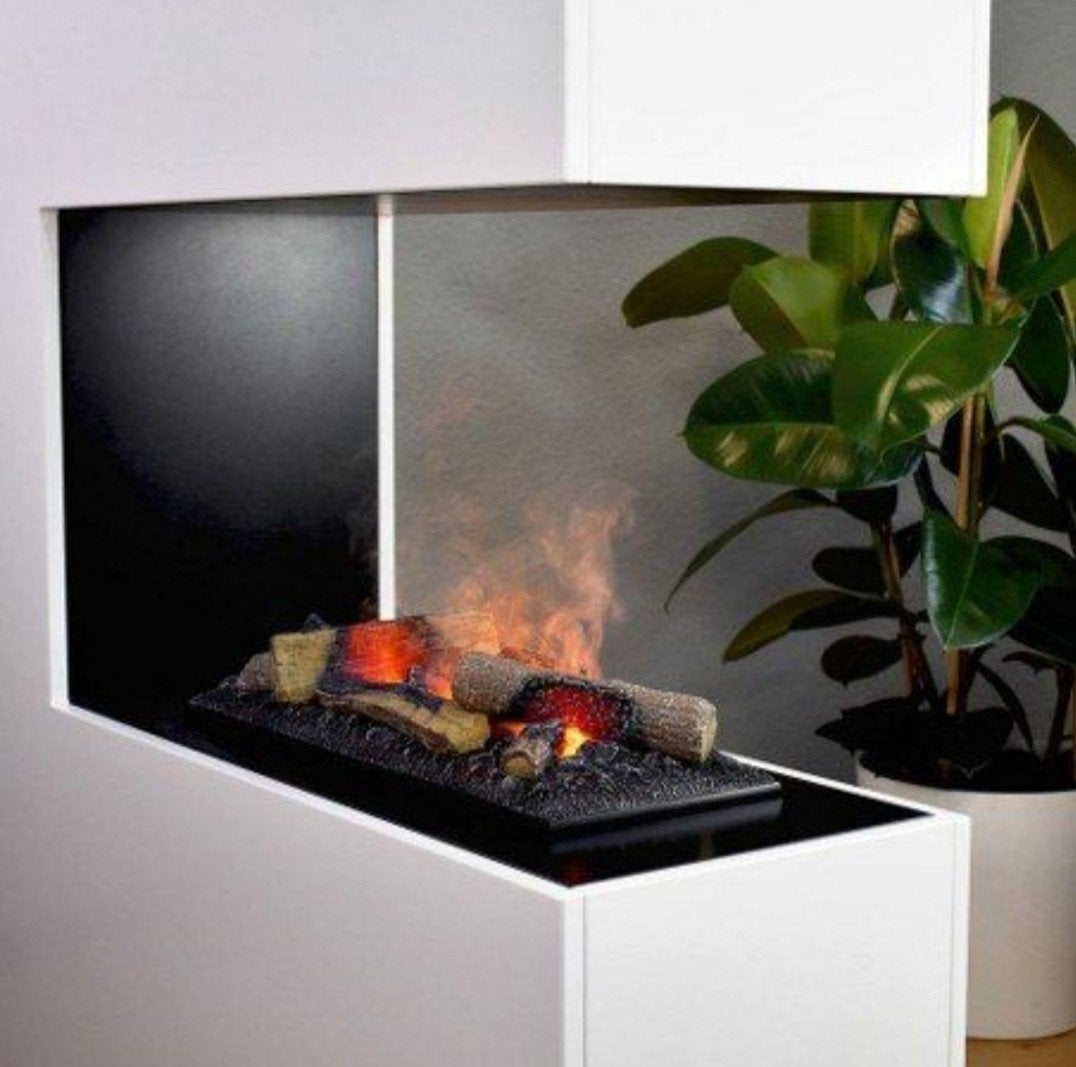 Showmodel Mooie kamerscherm met waterdamphaard roomdivider, Elektrisch, Houtkachel, Ophalen of Verzenden, Zo goed als nieuw
