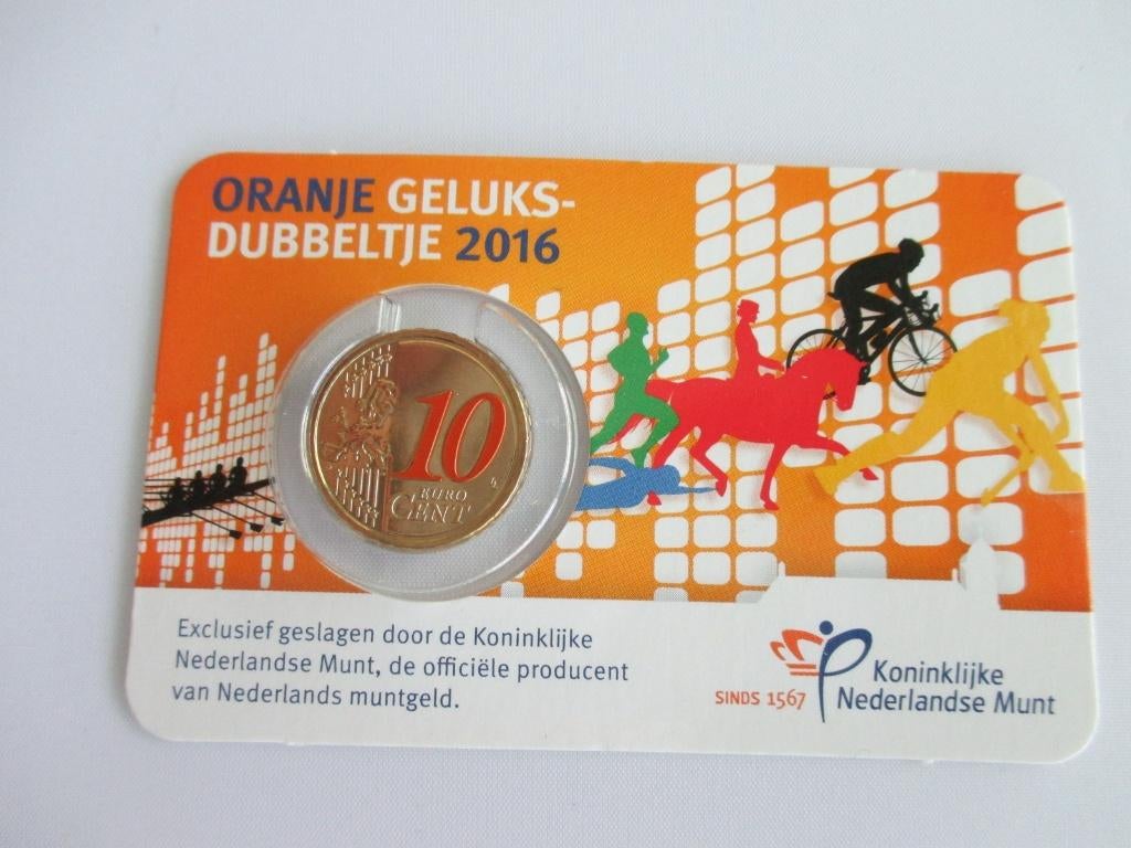 Coincard Geluksdubbeltje 2016, Postzegels en Munten, Ophalen of Verzenden, Koningin Beatrix, Euro's, Setje